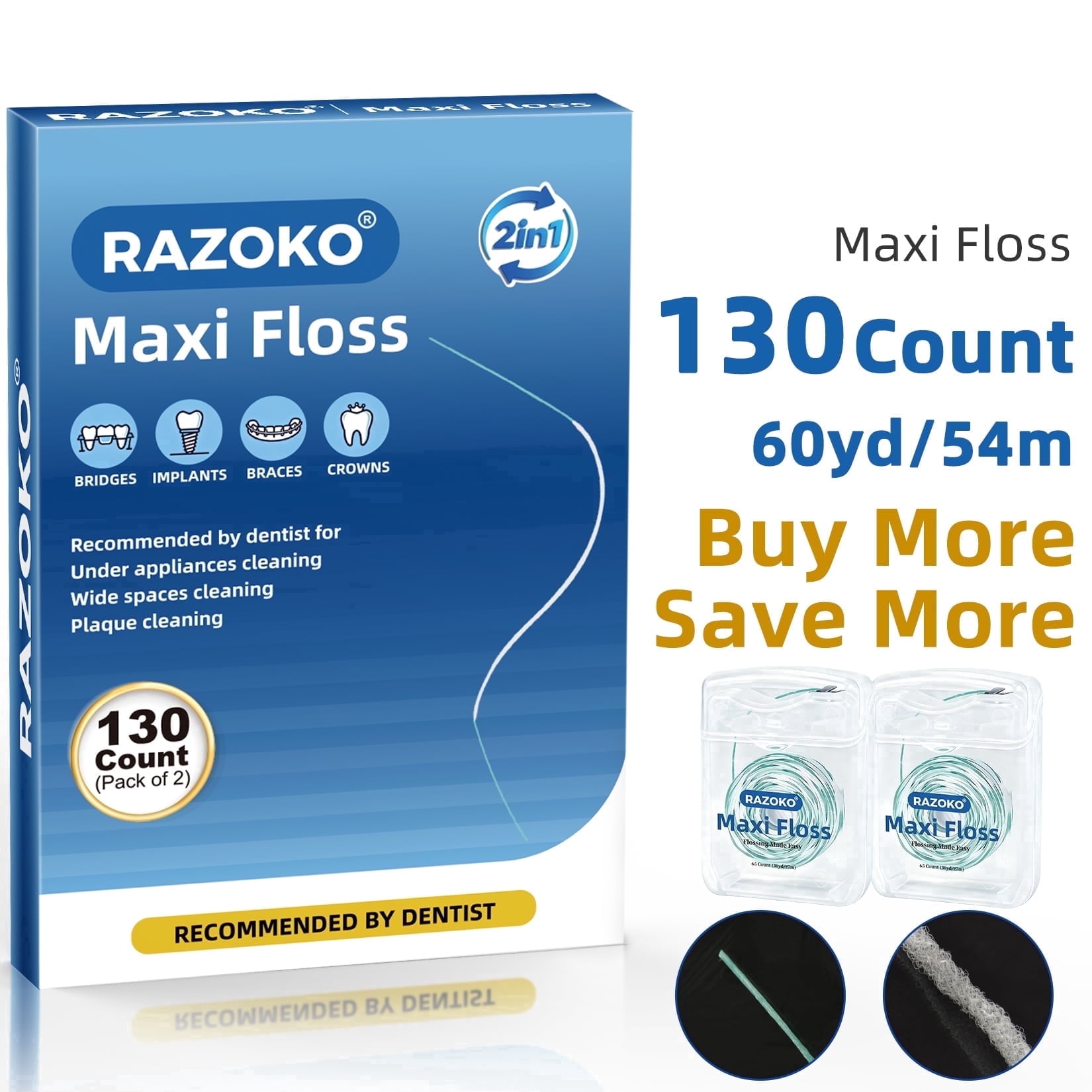 Dr. Tung's Smart Floss, 30 Yards, Cardamom Flavor, Expands for