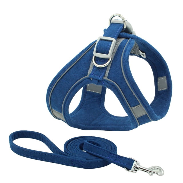 Wuffmeow Dog Harness No Pull Walking Pet Harness Adjustable Reflective Breathable Oxford Soft Vest for Small Medium Large Dogs