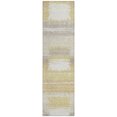 thumbnail image 2 of Addison Rugs Chantille Indoor/Outdoor Transitional Squares Wheat Machine Washable Runner Rug, 2'3" x 7'6", 2 of 7