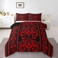 thumbnail image 2 of Erosebridal Rde Damask Flower Bedding King Comforter Set, Retro Boho Down Comforter, Mandala Hippie Decor, Reversible, 2 of 7