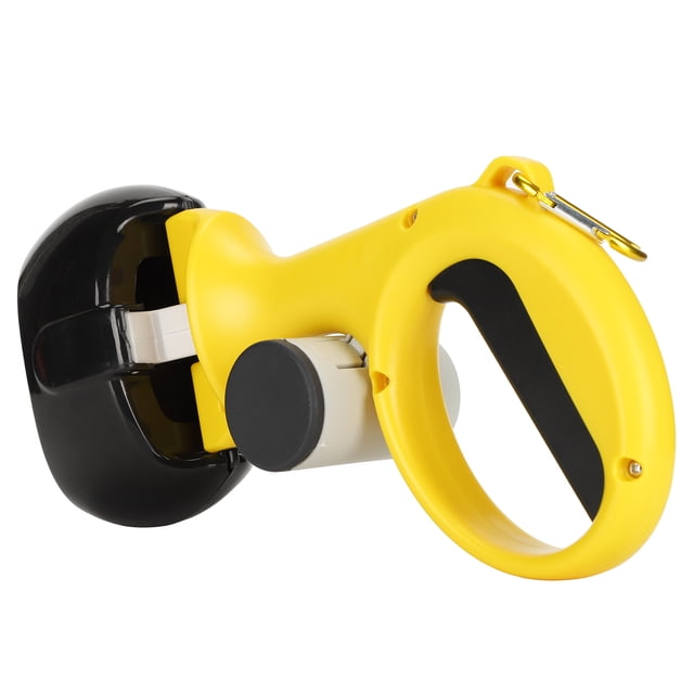 Recogedor de excrementos para perros y gatos con materiales de alta resistencia y resortes duraderos, pequeño, negro
