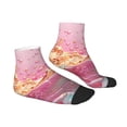 thumbnail image 6 of Salouo Abstract Pink Gold Splash Pattern Unisex Middle Tube Socks,Middle-Finger Knee High Socks Over The Calf Tube Stocking Crew Stockings for Women and Men Tube Socks, 6 of 8