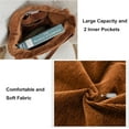 thumbnail image 4 of Corduroy Tote Bag for Women Canvas Shoulder Handbags Cute Large Purse, 4 of 5