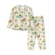 thumbnail image 1 of Balery Cute Frog Conjunto de Pijama con Estampado para Mujer, Conjunto de Dos Piezas con Manga Larga, Ropa de Dormir Suave con Bolsillos, Pijamas Cómodos-XX-Large, 1 of 7