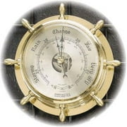 Bey-Berk Brass Ship's Wheel German Precision Barometer