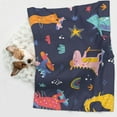 thumbnail image 6 of Pofeuu Cartoon Dinosaur Scooter Sport Blue Print Puppy Blanket,Dog Blankets,Pet Blanket Cozy Cat Blankets for Indoor Cats, Fuzzy Pet Blanket for Kitten Doggy Dog Blankets-Medium, 6 of 8