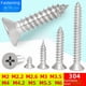 thumbnail image 1 of Tornillo autorroscante de acero inoxidable 304 con cabeza avellanada en cruz, tornillo autorroscante de cabeza plana con forma de rosa, tornillo Zigong M1.6M2M3M4M5, 1 of 5