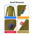 thumbnail image 2 of UNIFU FR Henley Shirt for Men 7OZ Work Shirt NFPA 2112/CAT2 Compliant 100% Cotton Long Sleeve Henley, 2 of 7