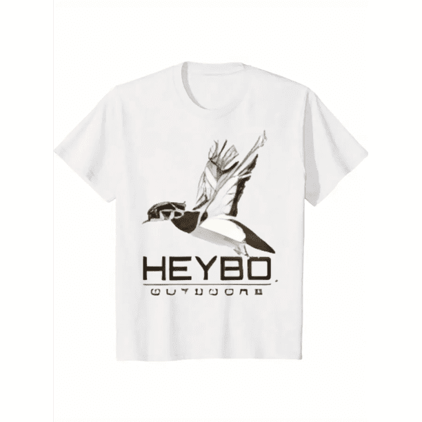 Comfort Cotton Short Sleeve T- Shirt Heybo Outdoors Camo Duck T-Shirt, Flying Mallard Graphic with Camouflage Background, Short Sleeve Hunting Tee for Waterfowl Hunters
