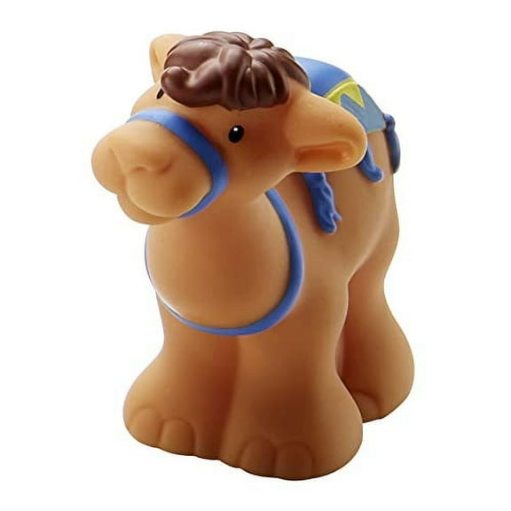 Replacement Part for Fisher-Price Little People Nativity Set - DPX53 ~ Camel Figure with Blue and Yellow Blanket ~ Works with Many Sets