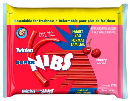 TWIZZLERS SUPER NIBS Cherry Candy, 623g