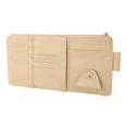 thumbnail image 4 of Organizador de visera para coche, organizador de bolsa de almacenamiento, bolsillo para visera de coche, Interior automático Beige con Cremallera Zulema Organizador de parasol, 4 of 8