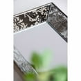 thumbnail image 5 of 24" x 15" Antique Silver Rectangle Mirror with Floral Accents, Mirrored Display Tray, Hanging Wall Mirror, 5 of 9