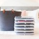 thumbnail image 3 of Clear Zippered Hard Pouch, Stackable Storage Bins, 3 of 5
