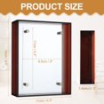 thumbnail image 2 of Uxcell 3x4 Inch Acrylic Picture Frame, Floating Picture Frames for Wall or Tabletop Display, Hanging Photo Frame Stand for Office Home, Brown, 2 of 6