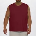 thumbnail image 2 of L-5X Plus Size Tank Tops for Men Big & Tall Sleeveless Crewneck Oversized Shirts Mens Casual Solid Color Pullover Breathable Basic Gym Workout Vests, 2 of 8