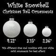 thumbnail image 5 of Sleetly Large White Christmas Ball Ornaments for Trees, 4.72", 8pk, 5 of 5