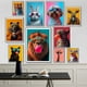 thumbnail image 2 of Póster estético con estampado de leopardo, león, jirafa, oso, conejo, gafas de sol de moda, pintura en lienzo de animales, arte de pared, decoración del hogar para sala de estar, 2 of 5