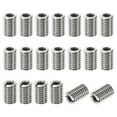 thumbnail image 1 of Unique Bargains Adaptateurs Filetage Manchon Réducteur Écrou 20pcs M10x1.5 Mâle à M6x1 Femelle Réparation Insert Écrou 15mm, 1 of 7