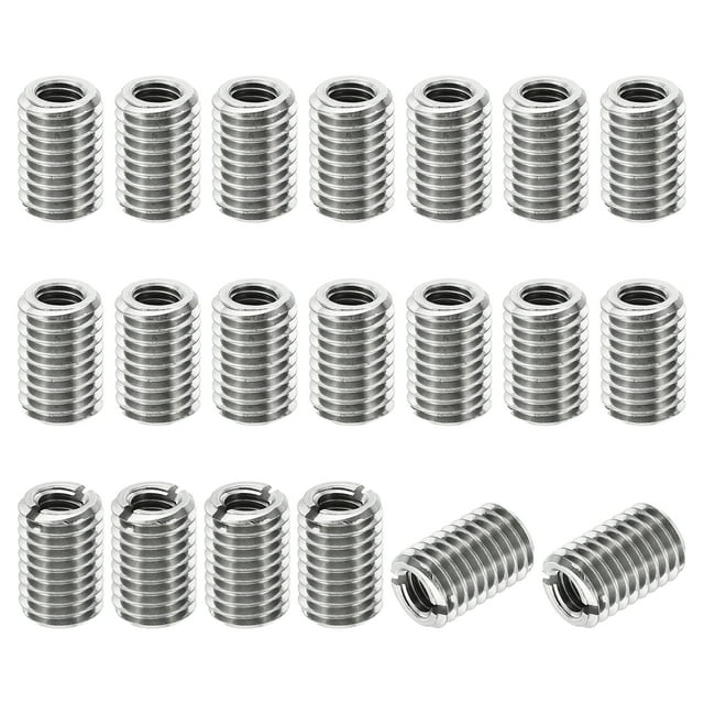 Unique Bargains Adaptateurs Filetage Manchon Réducteur Écrou 20pcs M10x1.5 Mâle à M6x1 Femelle Réparation Insert Écrou 15mm