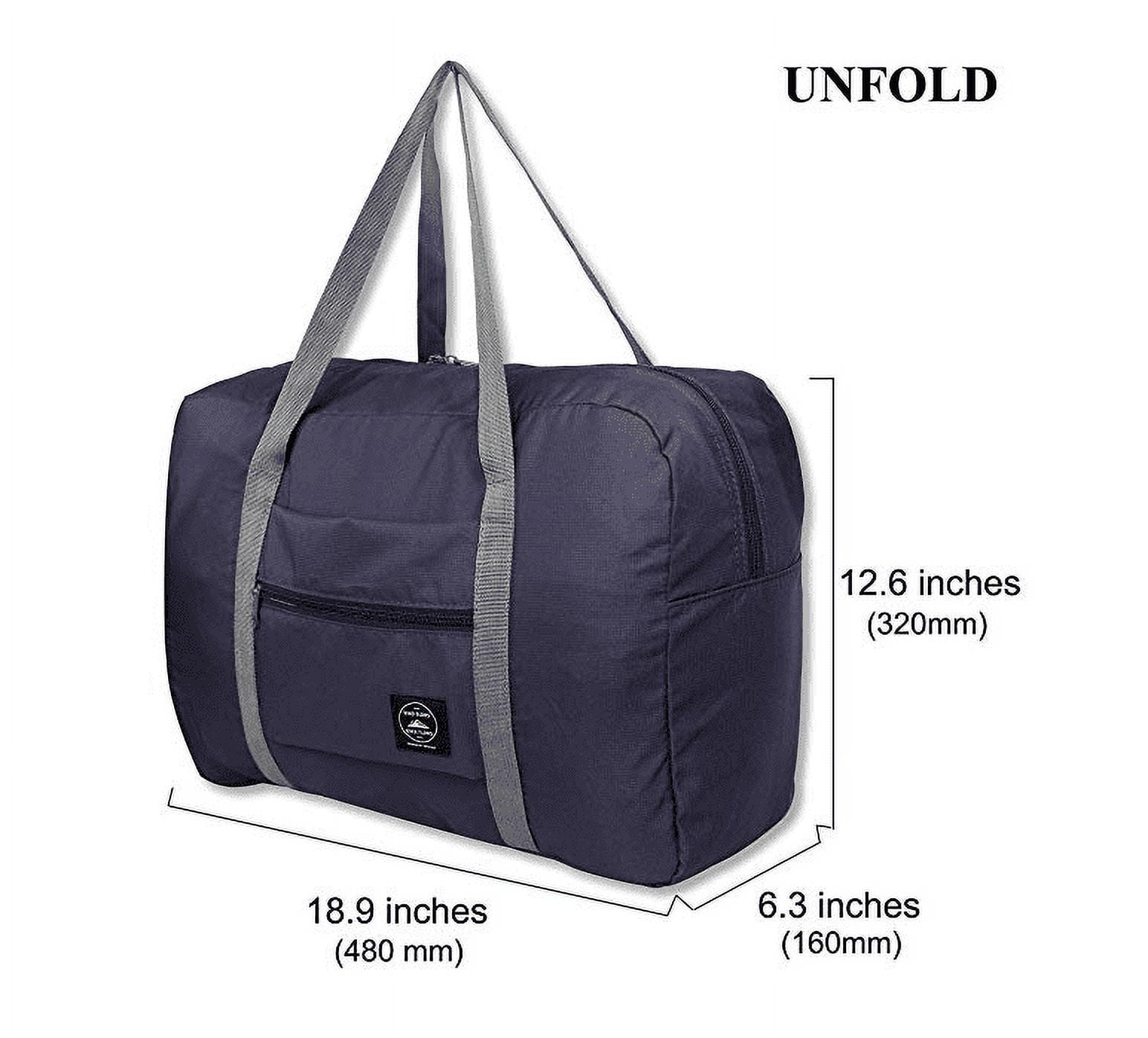OUSITAI US Foldable Travel Duffel Bag Tote Carry on Luggage Lightweight Nylon Sport for Women Girls