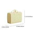 thumbnail image 2 of Large-Capacity Clothing Storage Moving Bags,Durable Fabric Dust-Proof Water-Resistant,Sturdy Handles Easy To Carry,Versatile For Quilts Linens Travel Packing,For Home Wardrobe Moving Organizing, 2 of 4