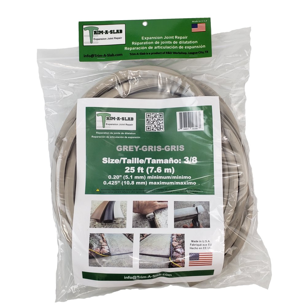 TrimASlab 3/8 in. X 25 ft Grey Expansion Joint Replacement Walmart