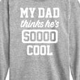 thumbnail image 3 of Instant Message - Cool Dad He Thinks - Toddler & Youth Long Sleeve Graphic T-Shirt, 3 of 6