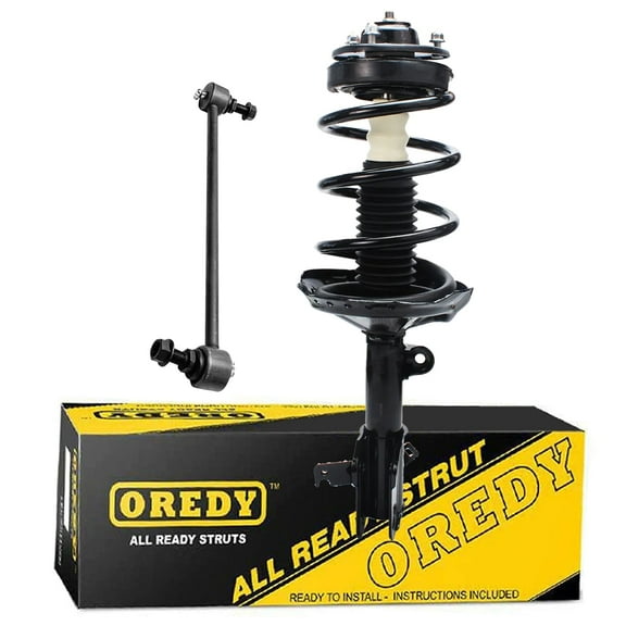 OREDY Front Right Strut & Sway Bar Link Kit for 2005 2006 2007 Honda Odyssey - 172536 K750304
