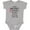 AC-Heather Grey, variant on My First New Year's Resolutions Boys or Girls Baby Bodysuit