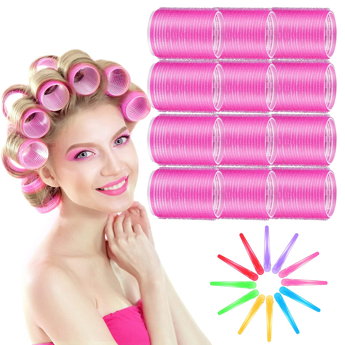 Hair Rollers Roller Holding Hair Roller Curler Clips for Salon Barber