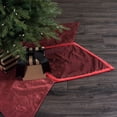 thumbnail image 5 of Vickerman Decorative 60" Burgundy Frost Christmas Tree Skirt, 5 of 5