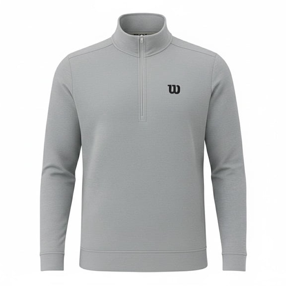 Sudadera Deportiva Wilson para Hombre Cozy Sport Doble Brush Color Gris Talla EG