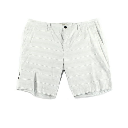 Reaction Kenneth Cole NEW Gray Mens Size 36 Striped Casual Shorts