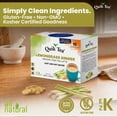 thumbnail image 3 of QuikTea Instant Lemongrass Ginger Chai Tea Latte, 10 Single-Serve Sachets, Artisanal Indian Chai Latte Mix, Just Add Hot Water, Low Caffeine, Non-GMO, Gluten Free, 3 of 9