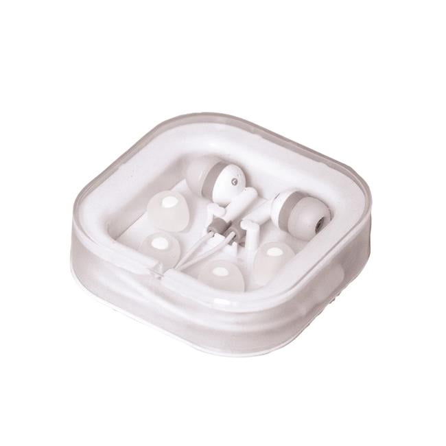 Debco CU5996 Earbuds with Mic - All White