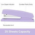 thumbnail image 5 of Deli Stapler, Desktop Stapler, Office Stapler, 20 Sheet Capacity, Includes 1000 Staples and Staple Remover, Purple, 5 of 6