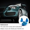 thumbnail image 2 of 4pcs Tire Valve Stem Caps Professional Covering Accessories Modified Components Solid Color Wheel Air Cover Replacement Sky blue, 2 of 6