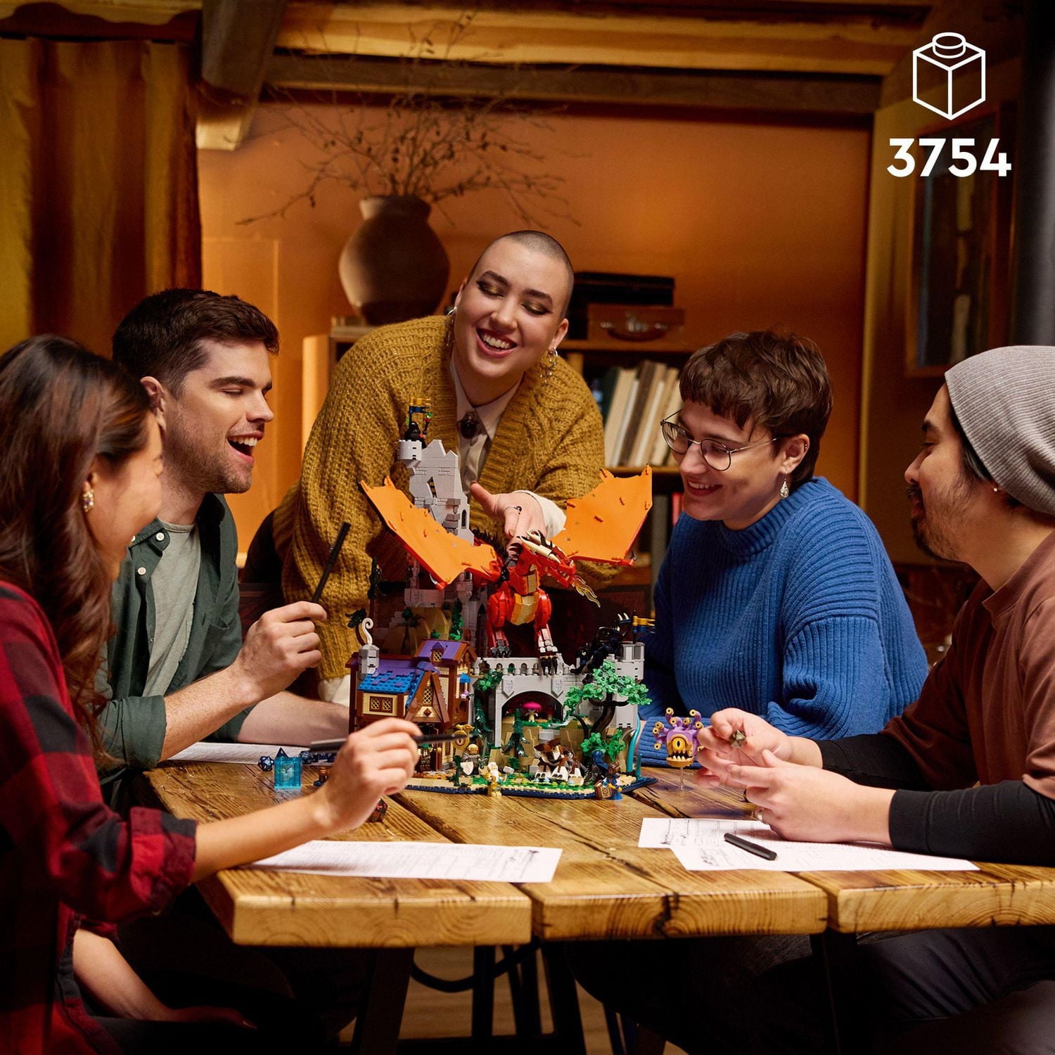 LEGO Ideas Dungeons & Dragons: Red Dragon’s Tale Building Set for Adults, Dungeons and Dragons Gift Idea, Fantasy Model for Build and Display, Created in Collaboration with Wizards of the Coast, 21348