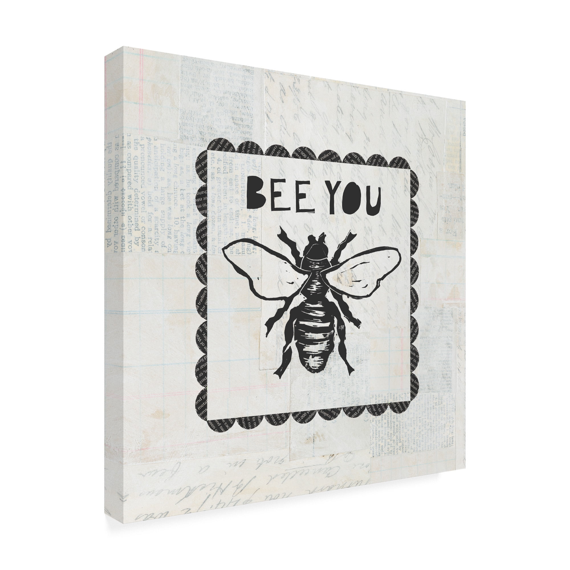 Trademark Fine Art 'Bee Stamp Bee You' Canvas Art by Courtney Prahl