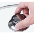 thumbnail image 2 of Heat-Resistant Pot Lid Knob Replacement, Set Of 2 Universal Compatible Stainless Steel Base Handle For Kitchen Cookware, Comfortable Grip & Dishwasher Safe, 2 of 5