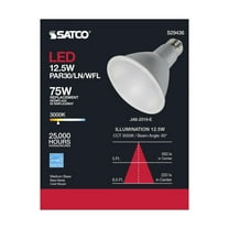 SATCO S29436 PAR30LN LED Bulb 12.5W 120V Medium Base 3000K Silver (6 Pack)