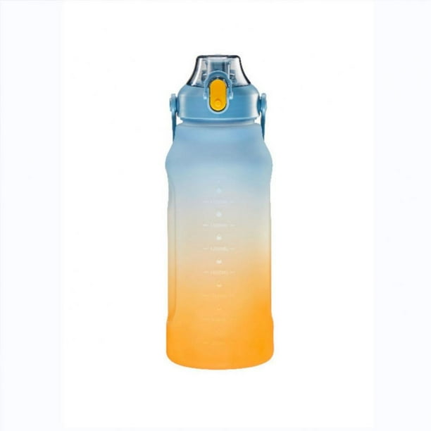 64 OZ/Half Gallon Motivational Water Bottle with Time Marker & Straw