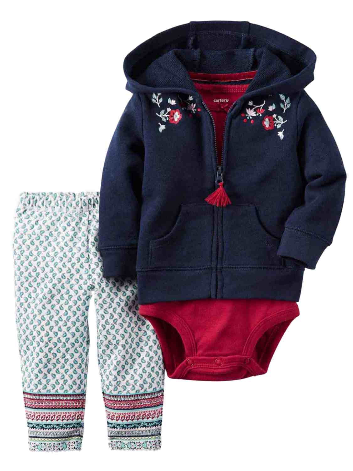 navy hoodie outfit