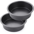 thumbnail image 1 of Round Cake Pan Set 2 Piece Layered Cake Pan Set Layered Cake Pan 8 Inch Non-stick Round Cake Pan Inch with Wider Grip, 1 of 5