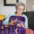 thumbnail image 4 of 70th Birthday Gifts for Women or Men, Gifts for 70 Year Old Woman, 70 Birthday Gifts for Women, 70th Birthday Decorations for Women, 70 Birthday Decorations Throw Blanket, 4 of 7