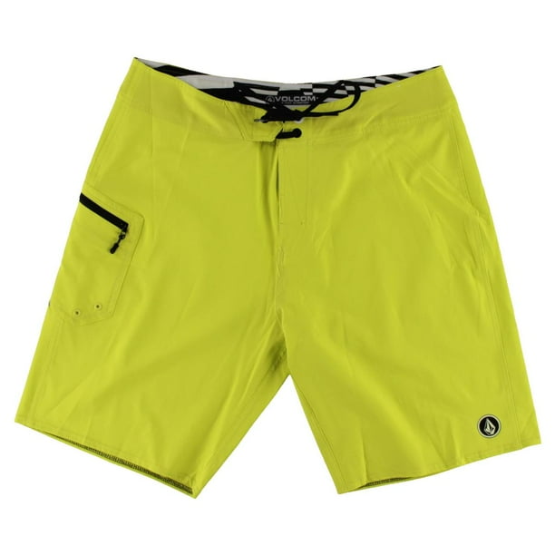 Mens 4Way Stretch Solid Board Shorts