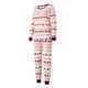 thumbnail image 4 of Disfraz Premium Conjunto de pijamas para padres e hijos con estampado de rayas navideñas (mujer blanca-XL) Kuymtek Blanco T XL para Unisex, 4 of 8