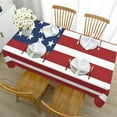 thumbnail image 6 of sruoe Tablecloth, 54 X 108in Independence Day Tablecloth, Machine Washable Foldable Red Rectangle Tablecloths, Table Cloth for Dining, Home, Party Decor, Nylon Spandex, 6 of 6