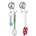 thumbnail image 2 of Sanno Ganchos De Doble Succión Ventosas Gancho De Vacío Para Superficie De Pared Lisa Plana Toalla Albornoz Baño Cocina Ducha Baño Abrigo Acero Inoxidable (Paquete De 2), 2 of 5
